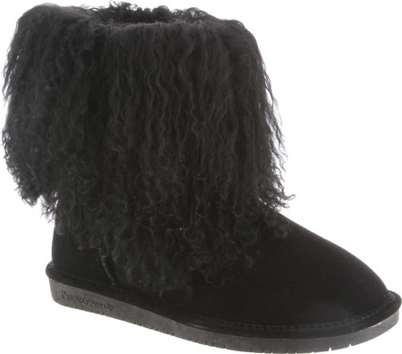 

Женские угги Bearpaw Boo Solids Furry Boot Black II Curly Lamb Hair/Cow Suede 37