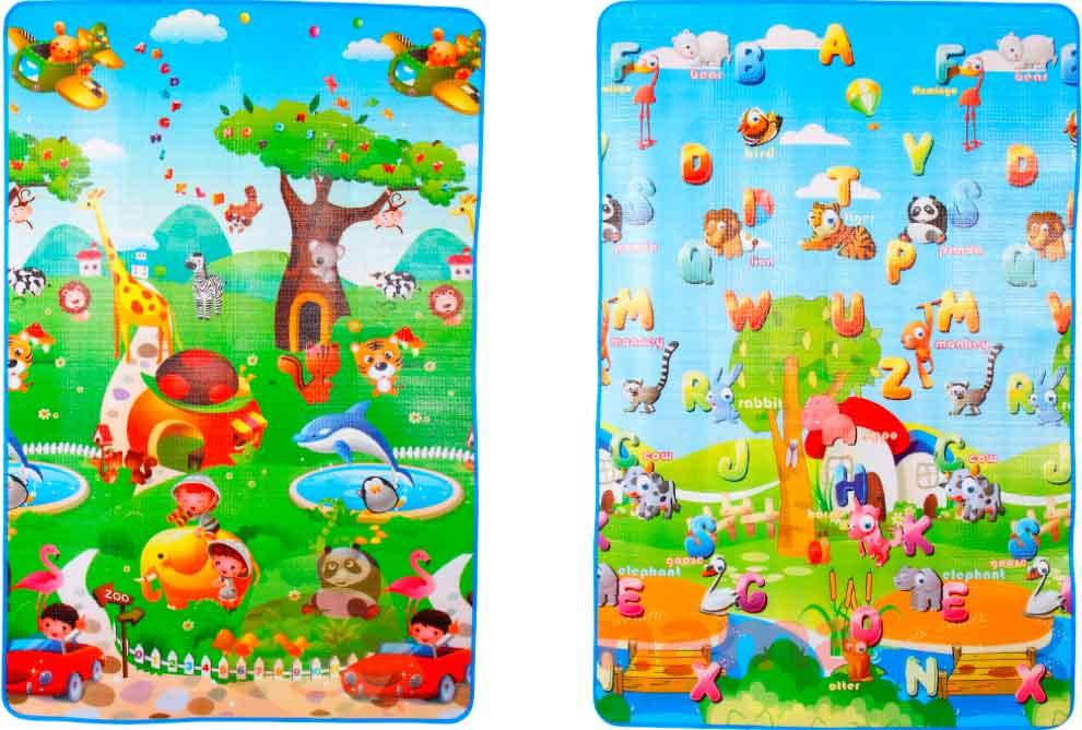 

Детский коврик игровой мультифункциональный "Звери" 180x120см Lindo