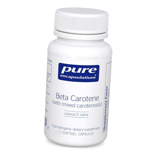 

Бета-Каротин, Beta Carotene, Pure Encapsulations 90гелкапс (72361016)