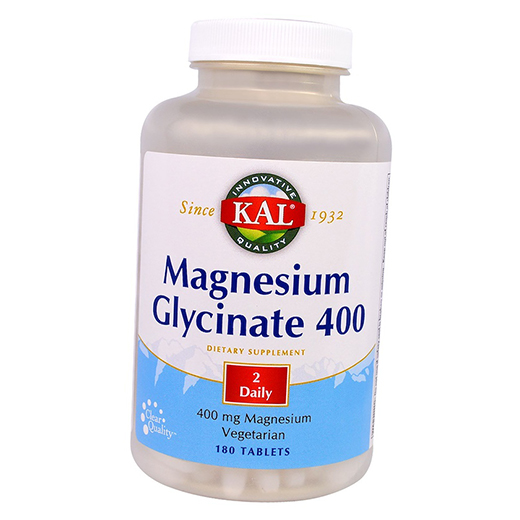 

Магний Глицинат, Magnesium Glycinate 400, KAL 180таб (36424006)