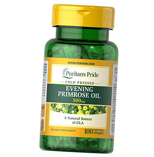 

Масло Примулы Вечерней, Evening Primrose Oil with GLA 500, Puritan's Pride 100гелкапс (71367015)