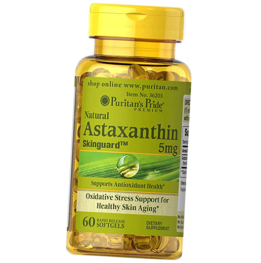 

Антиоксидант Puritan's Pride Natural Astaxanthin 5 60гелкапс (70367009)