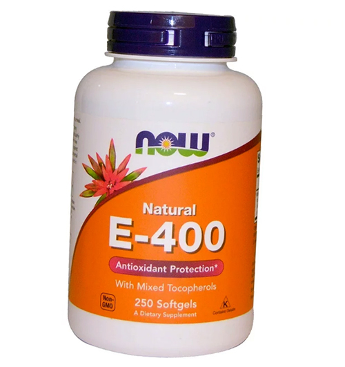 

Витамин Е, Смесь токоферолов, Natural E-400 Mixed Tocopherols, Now Foods 250гелкапс (36128370)