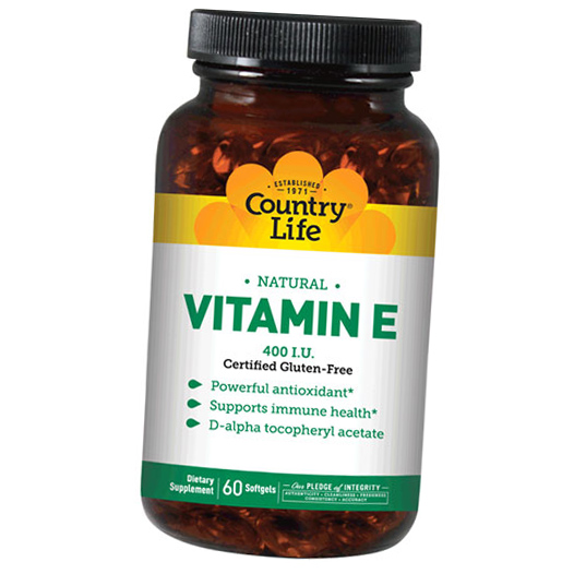 

Country Life Natural Vitamin E 60гелкапс (36124001)