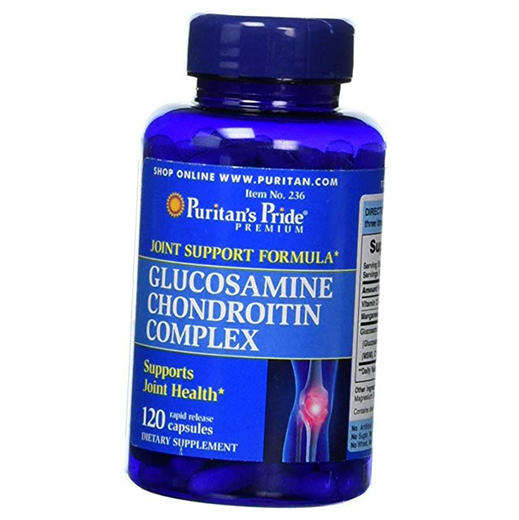 

Глюкозамин Хондроитин МСМ, Glucosamine Chondroitin Complex, Puritan's Pride 120капс (03367001)