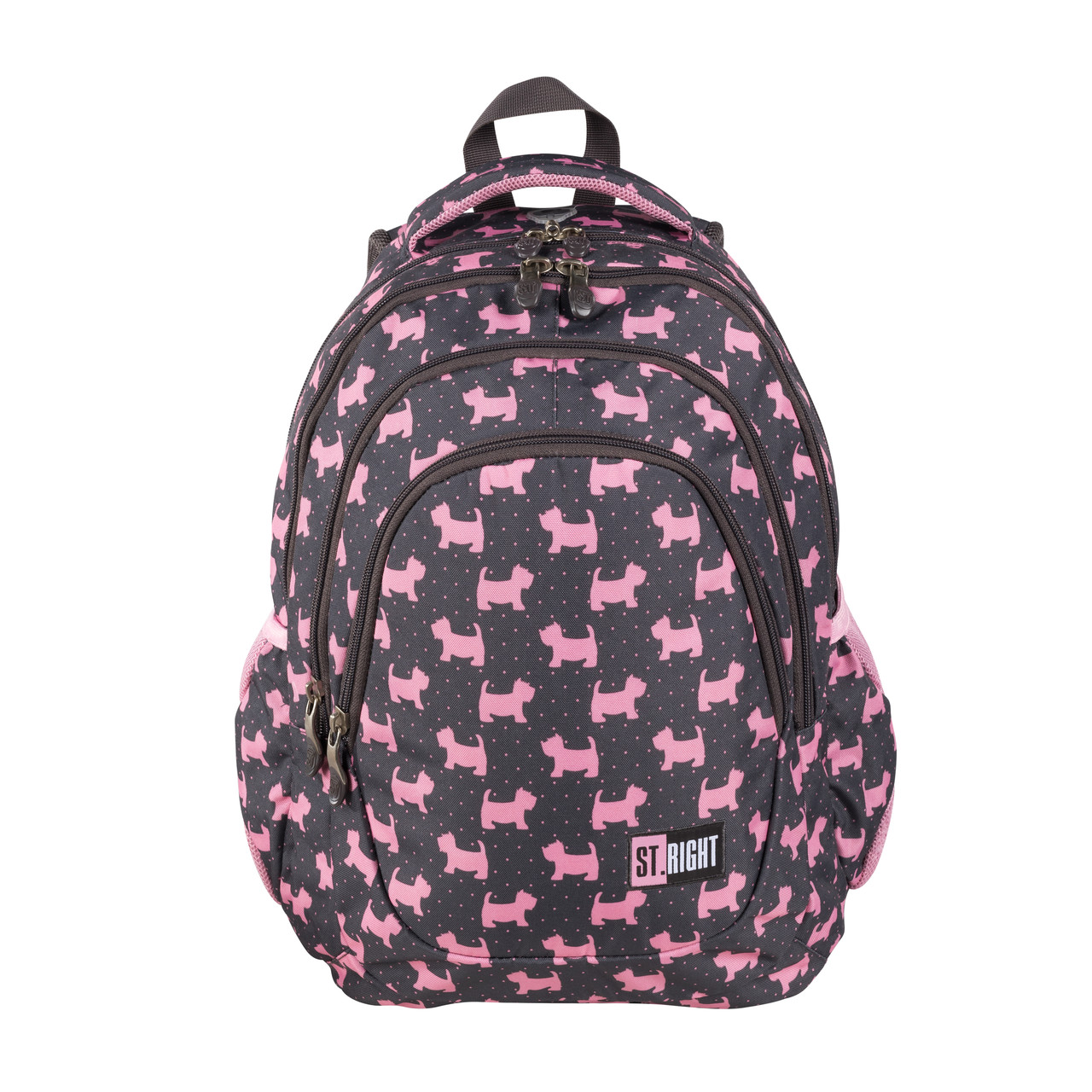 

Рюкзак ST.RIGHT BP6 DOGGIES 42x31x22 см 23 л серый с розовым