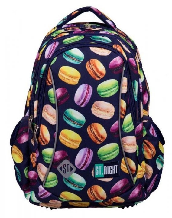 

Рюкзак школьный ST.RIGHT BP26 MACARONS 39x27x17 см 20 л синий