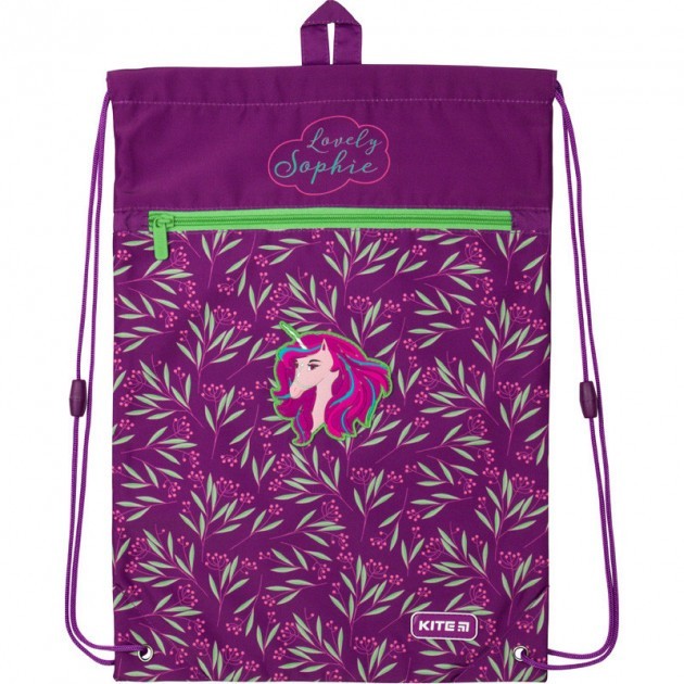 

Сумка для обуви с карманом Kite Lovely Sophie 46х33 см Фиолетовая (K20-601M-1)
