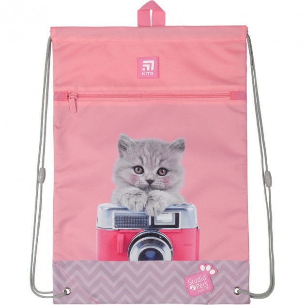 

Сумка для обуви с карманом Kite Studio Pets 46х33 см Розовая (SP20-601M-2)