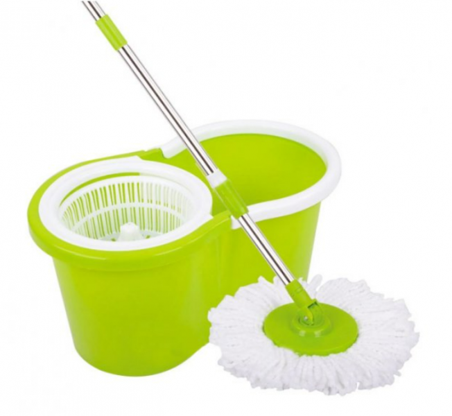 

Комплект для уборки пола Швабра полотер 1,15м с ведром 16л с центрифугой для самоотжима Plastart MUP-TE-120-GREEN Салатовый