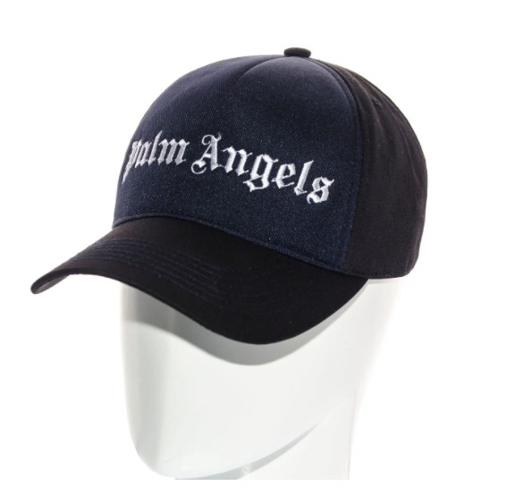 

Кепка бейсболка - Palm Angels р. 56-58 Черно-синяя (135)