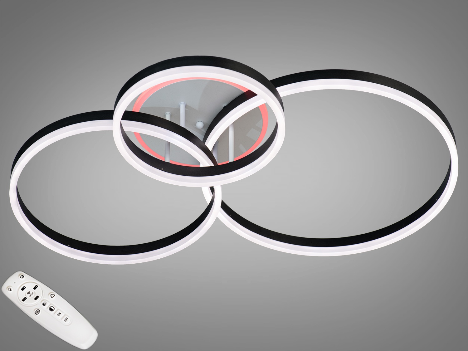 

Потолочный LED светильник с пультом ECOLED 8174/345BK LED 3color