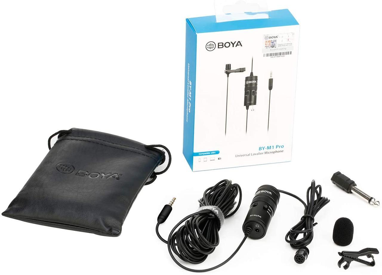 

Петличный микрофон Boya BYM1 PRO, петличка для смартфона, камеры