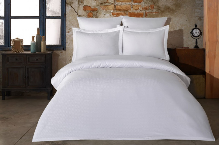 

Постельное белье Saheser Jacquard Vip Satin Beyaz евро (Bur)
