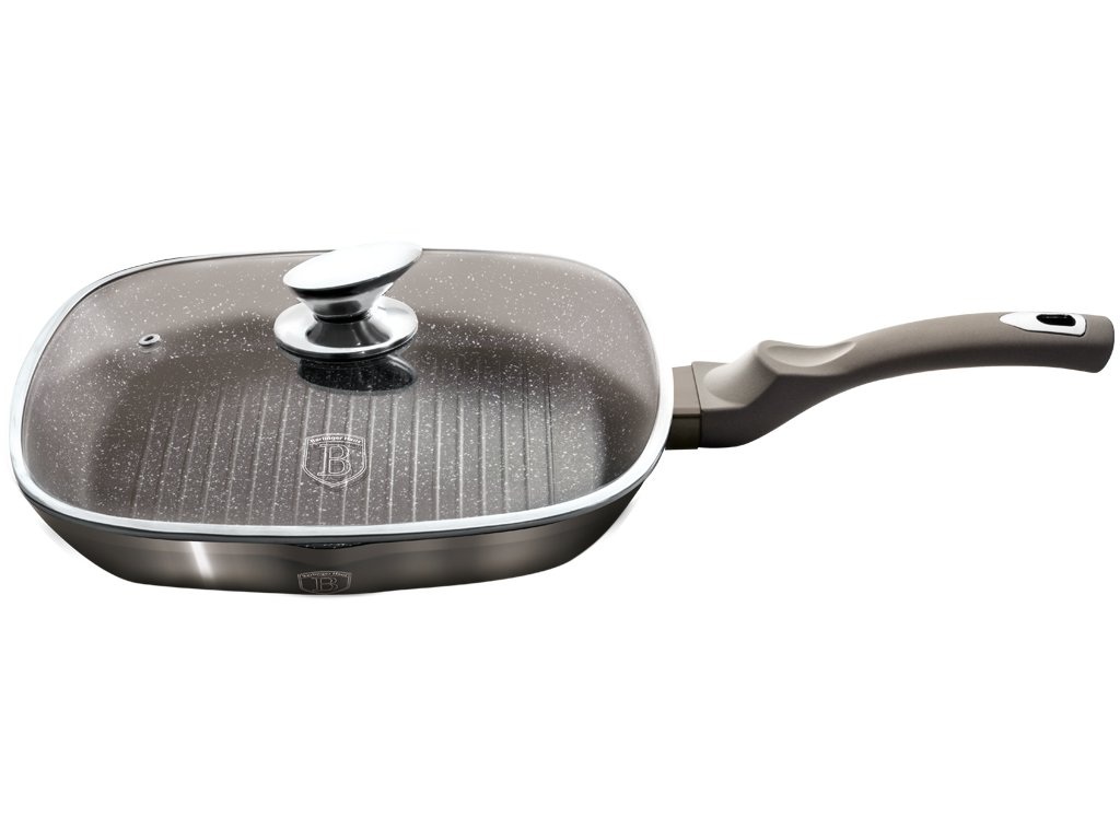 

Сковорода-гриль Berlinger Haus Carbon Metallic Line 28х28 см BH-1614N