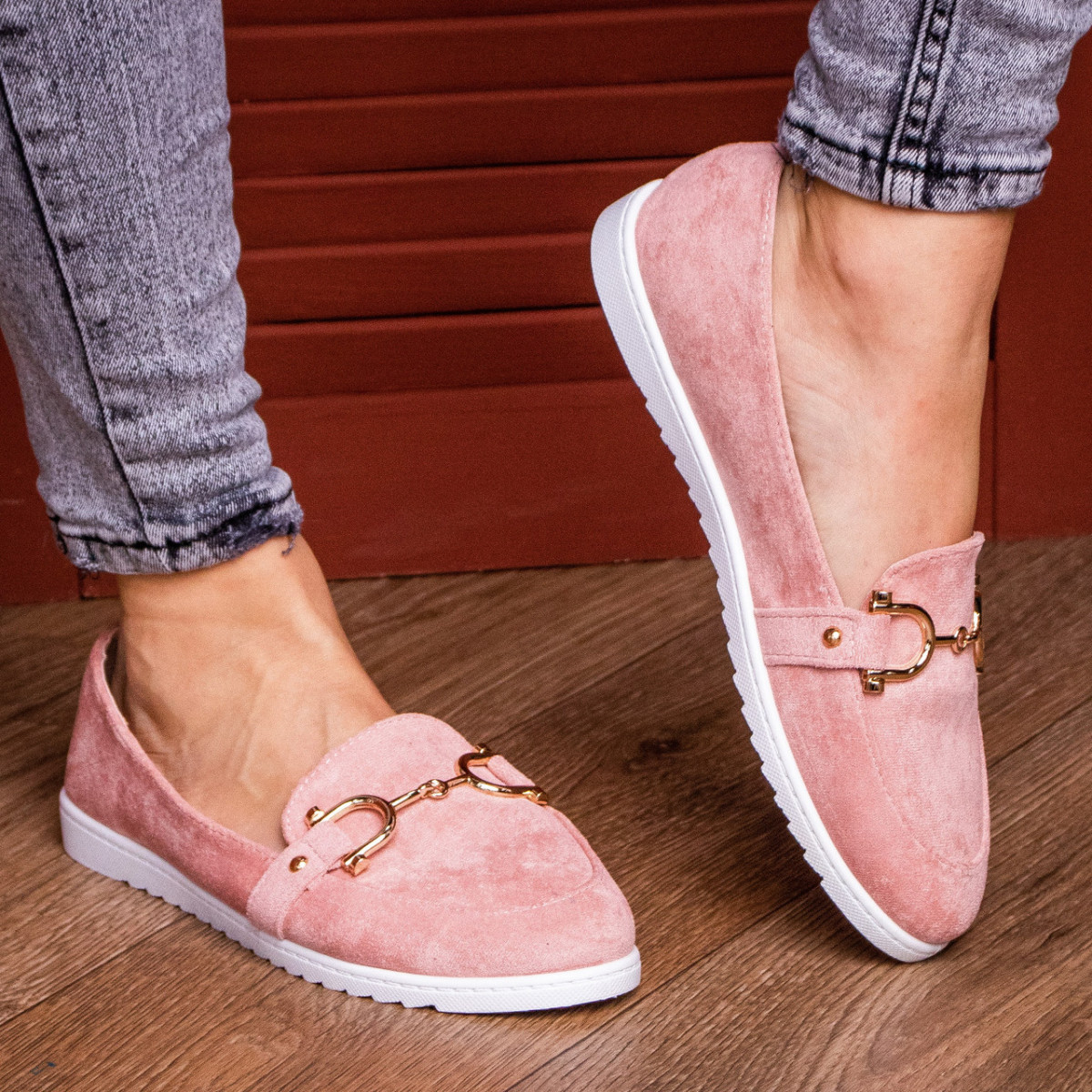 

Женские мокасины Fashion Randy 1785 38 размер 24 см Розовый