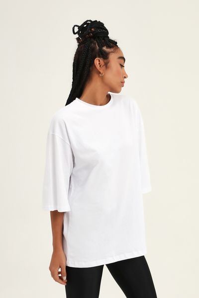 

Футболка Oversize QUZU M Білий 20Y18740-067-m