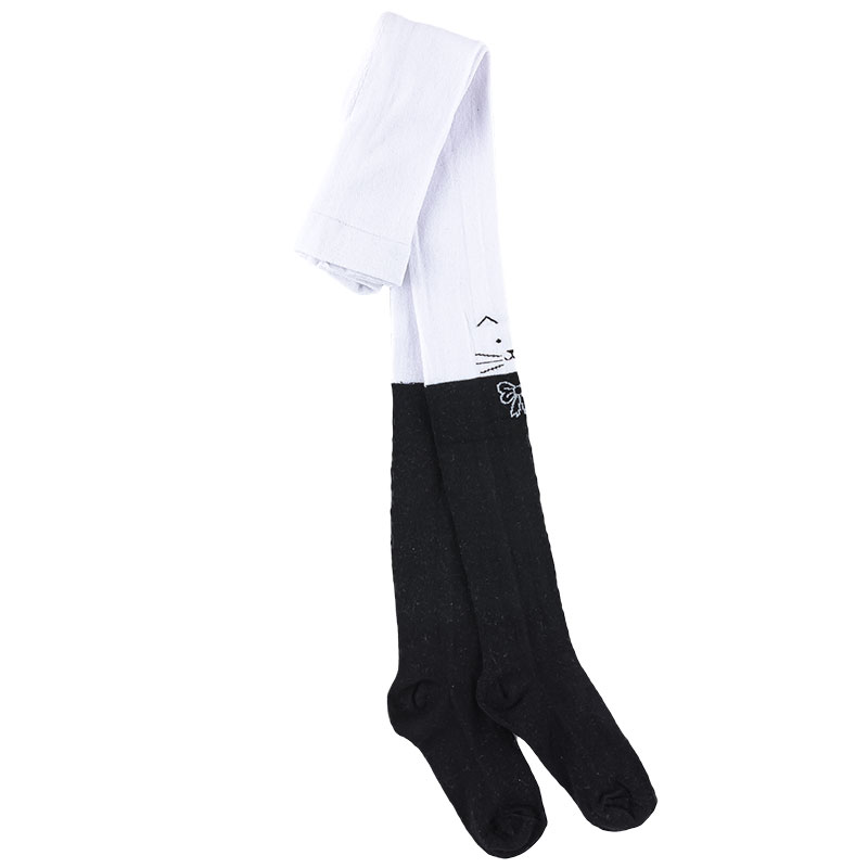 

Колготки для девочки UCS M0C0301-2116 110 см белый с чёрным