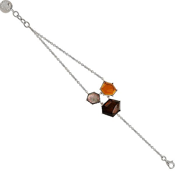 

Браслет из серебра с горным хрусталем 017908, размер 20