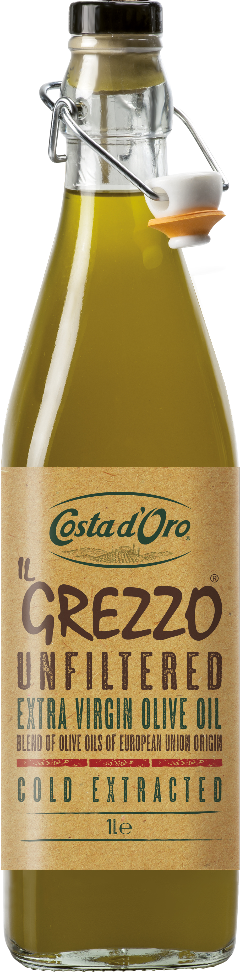 Акция на Оливковое масло Costa d'Oro IL Grezzo Extra Virgin 1 л нефильтрованное (8007270012582) от Rozetka UA