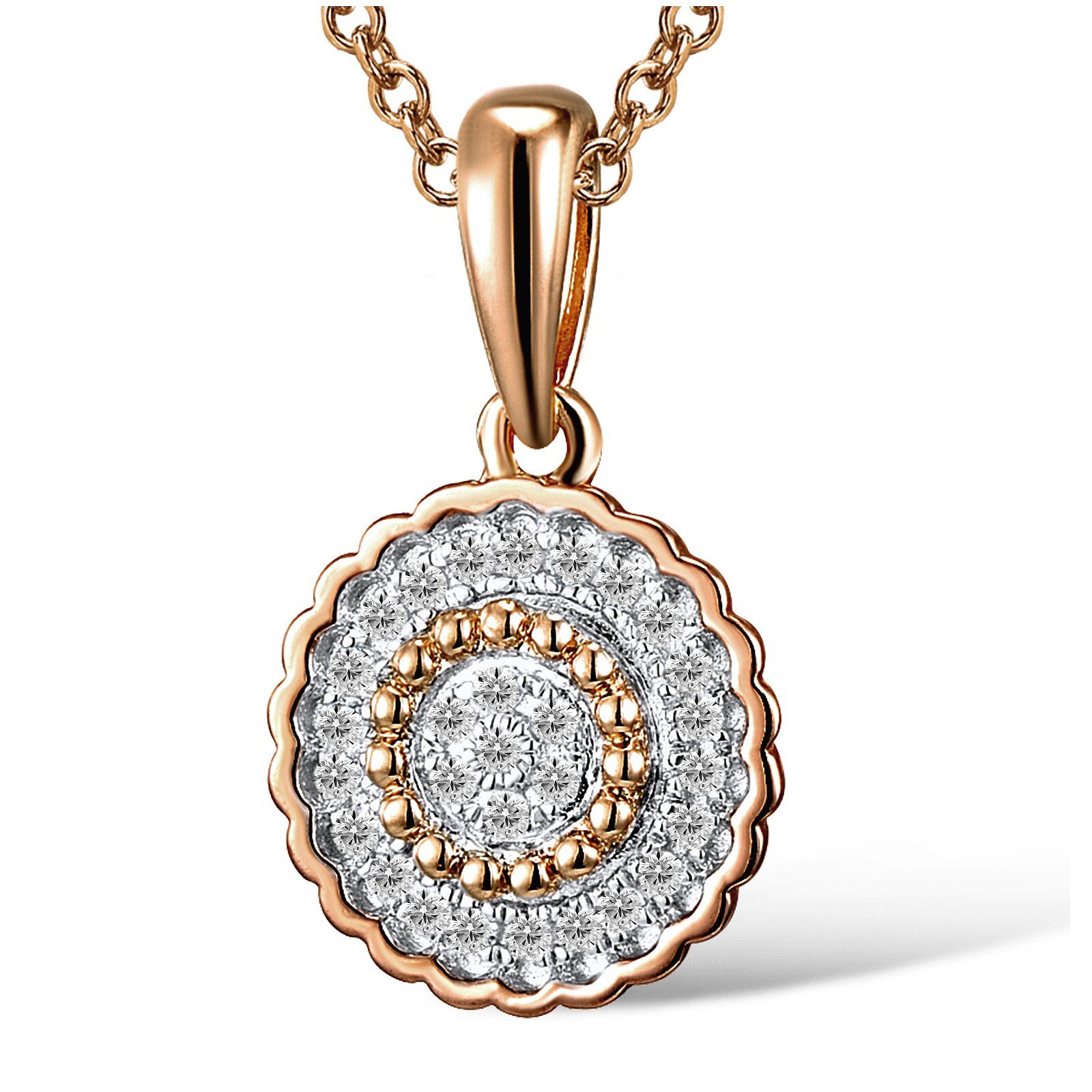 

Кулон из красного золота с бриллиантами 1554727