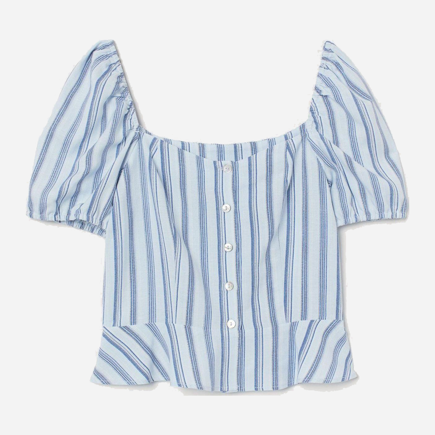 

Топ H&M 7713839-ABWZ 48 Голубой