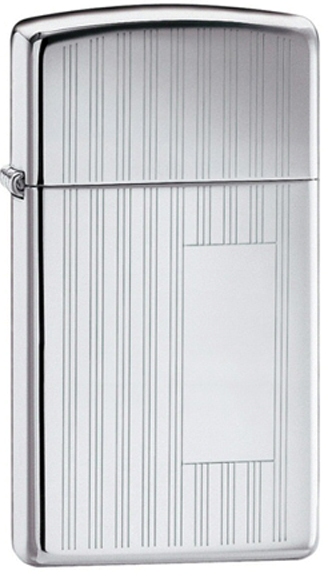 

Зажигалка Zippo узкая RIBBON HIGH POLISH CHROME 1615