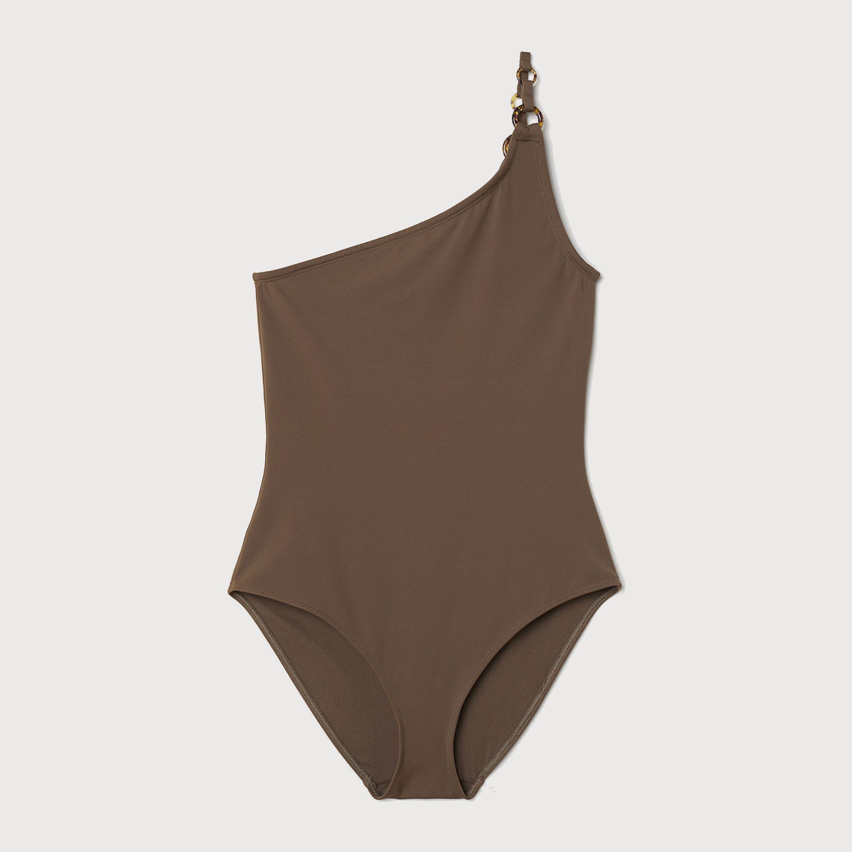 

Купальник слитный женский H&M 6144127-ABTE 34 Болотный