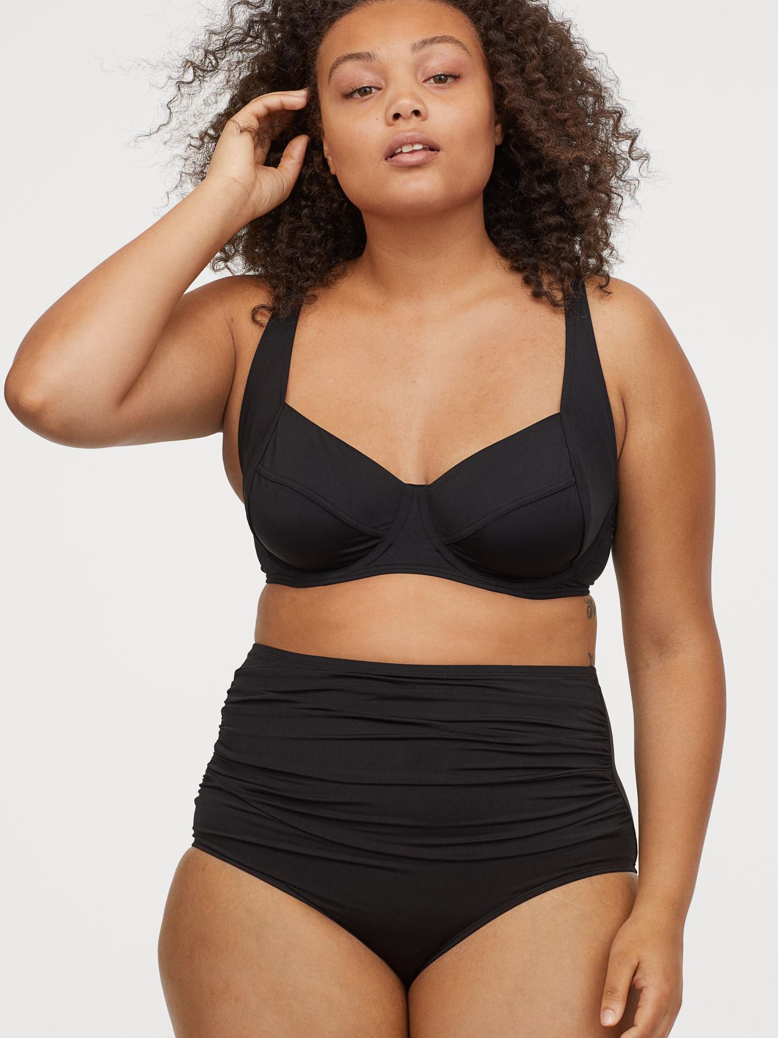 

Купальник раздельный женский H&M 6405429-AAAD 44 Черный