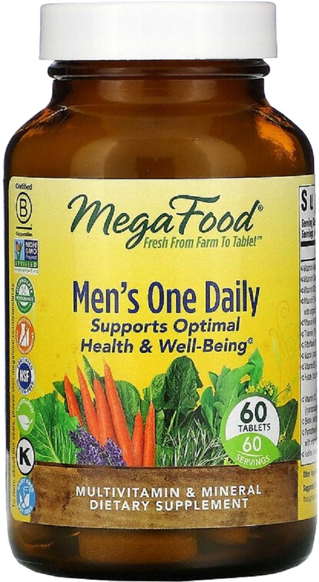 

Мультивитамины для мужчин, Men’s One Daily, Mega Food 60 таблеток (51494101070)