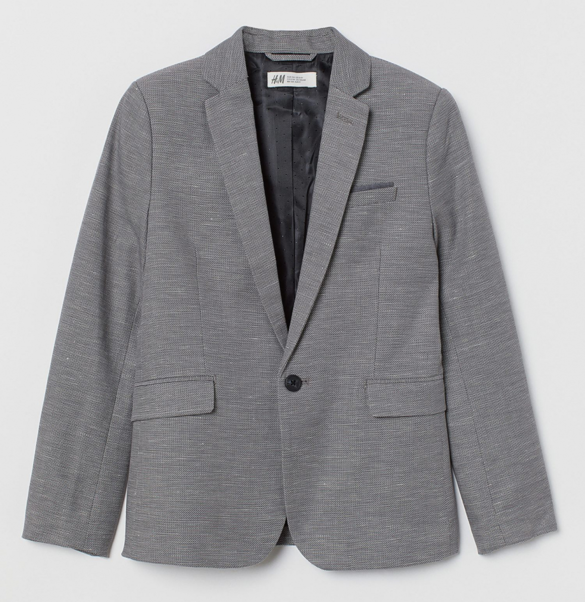 

Пиджак H&M 0754138013 170 СМ Серый 64876