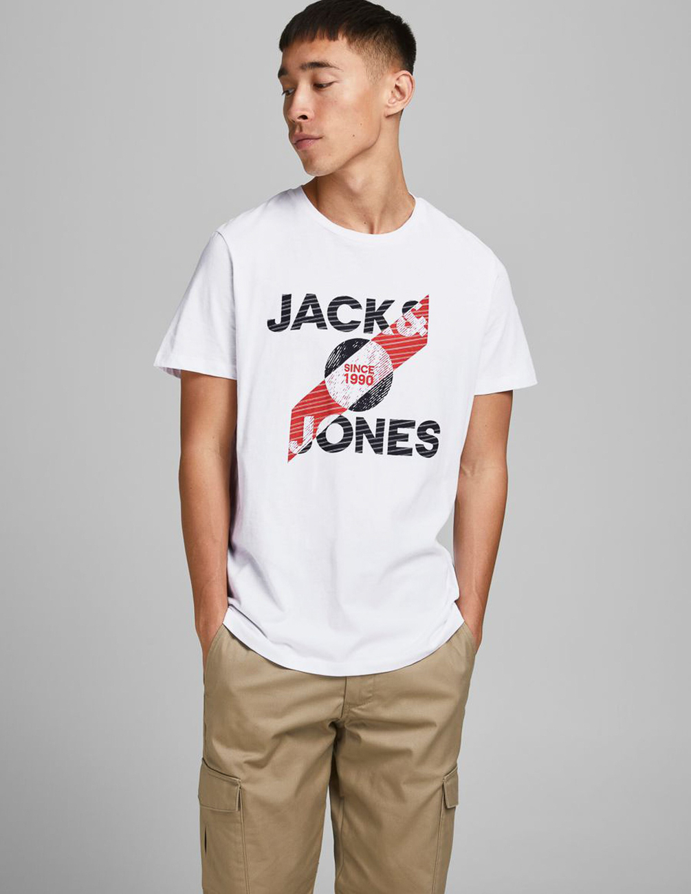 

Футболка JACK&JONES М0111035 цвет белый S