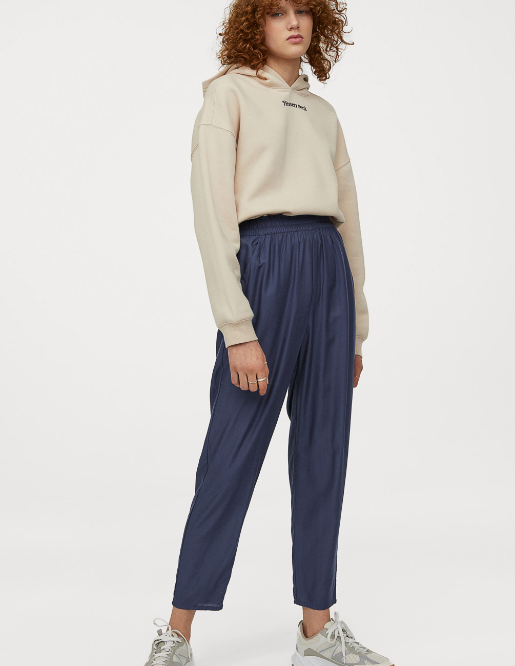 

Брюки H&M Ж1065099 цвет синий 3XL