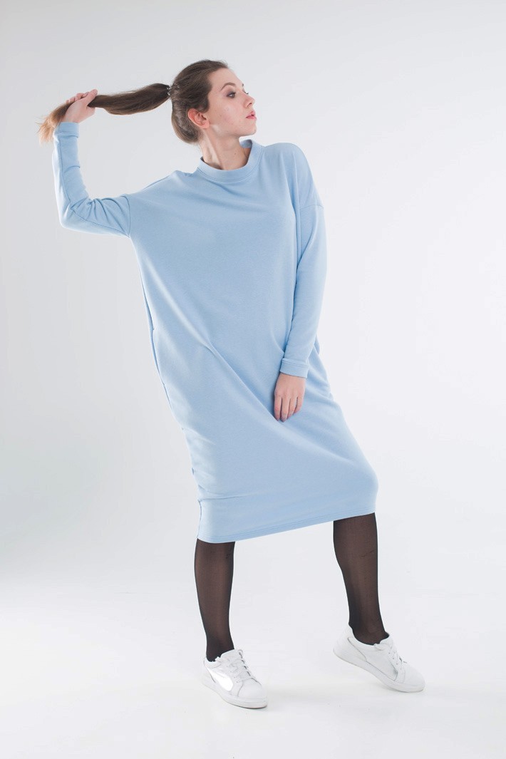 

Платье Troffish для беременных голубое