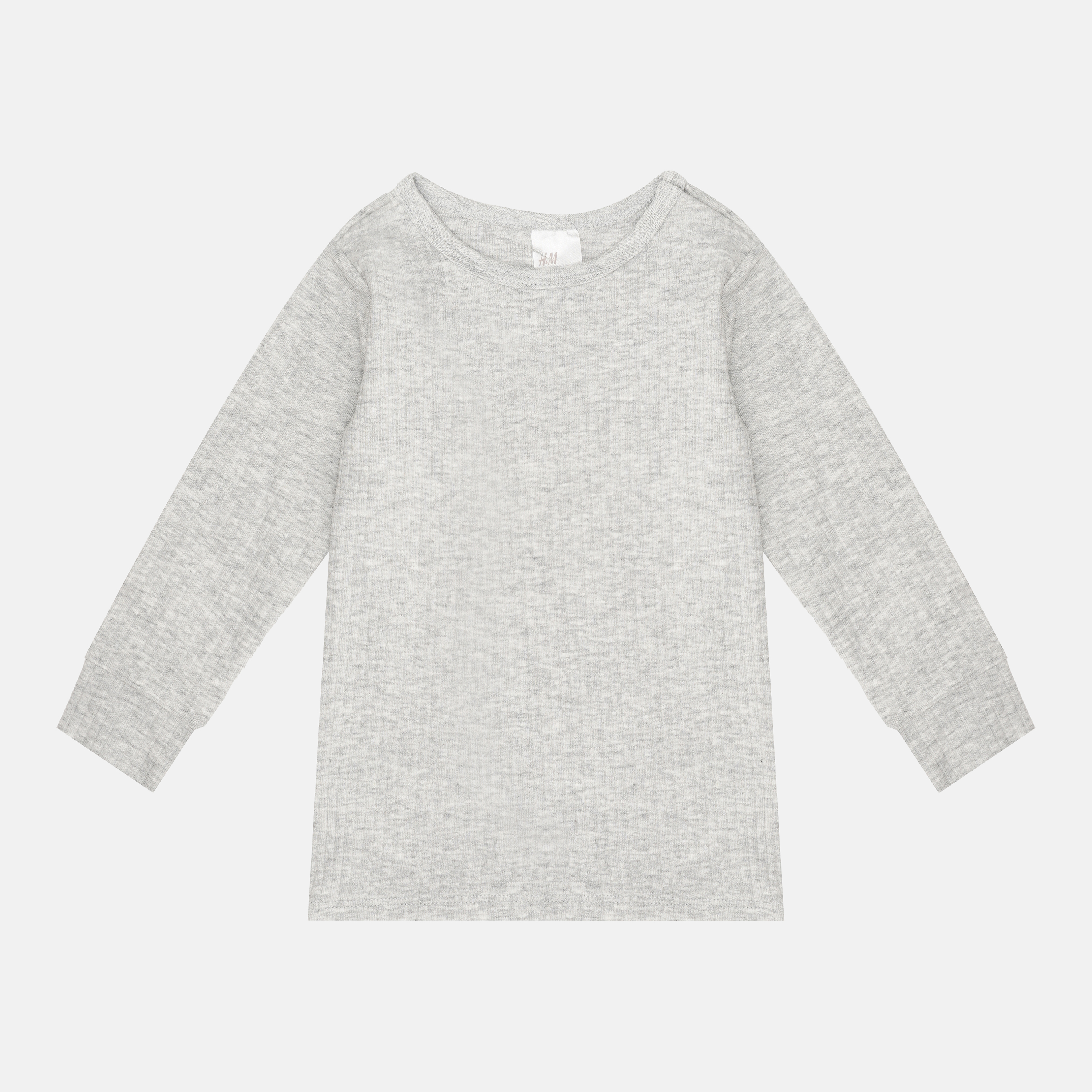 

Футболка с длинными рукавами H&M 1205-8671352 74 см Серая