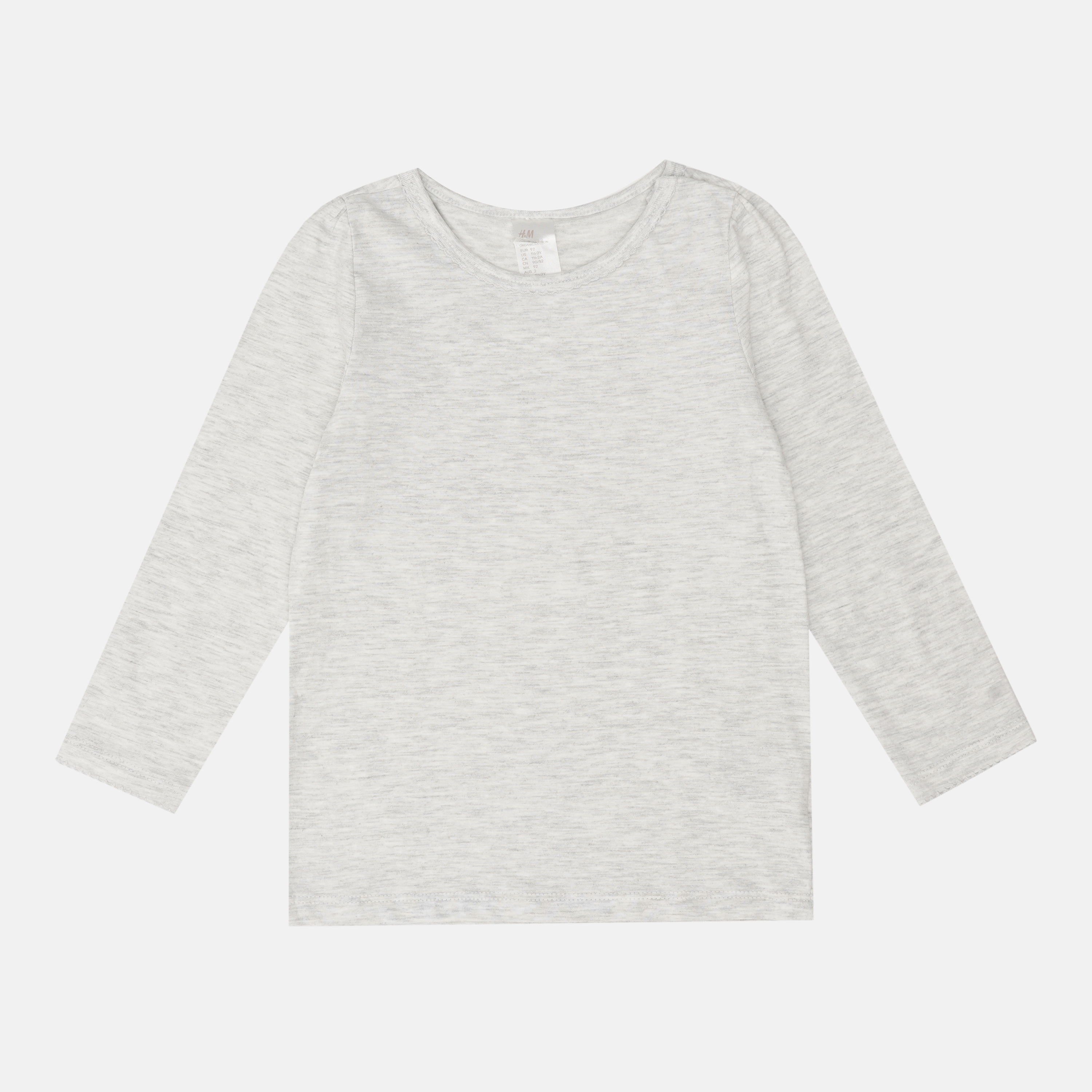 

Футболка с длинными рукавами H&M 3105-79024812 92 см Светло-серая (hm00432399124)