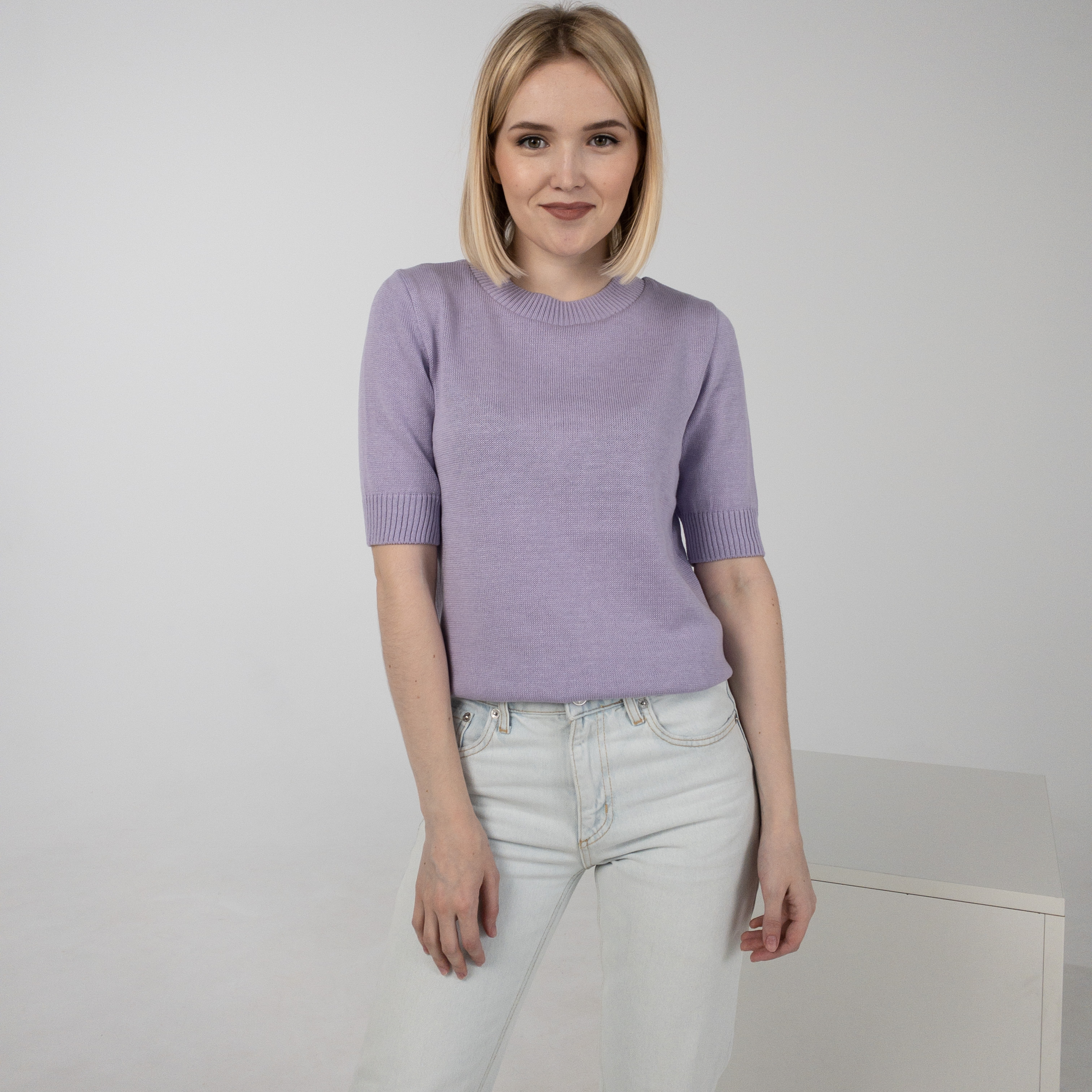 

Кофта Ribrand без горла з коротким рукавом 2XL Лаванда