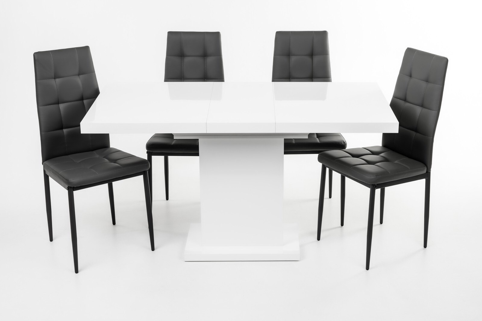 

Стол обеденный Gold АЛЬБУС макси 1400х800х750 белый глянец МДФ нераскладной