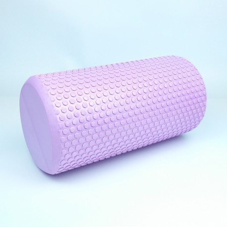 

Массажный валик FitMagic Foam Roller EVA 30 см структурный ролик для массажа спины и мыщц тела фиолетовый