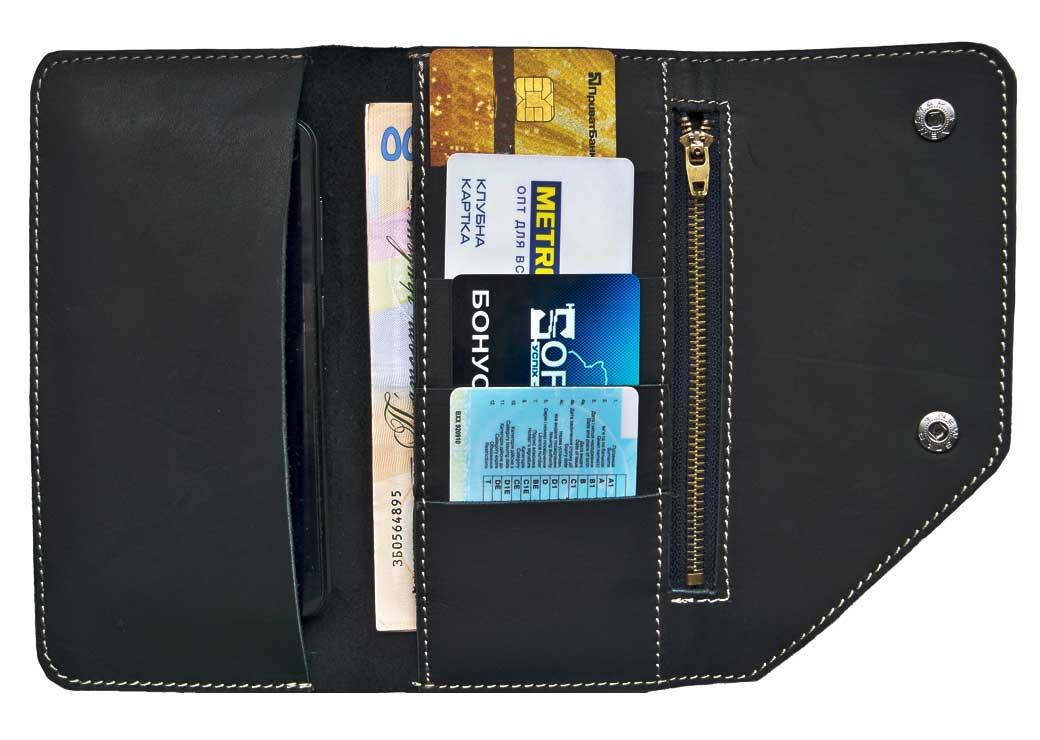 

Кожаное портмоне Meinbag ManTools x3 черное