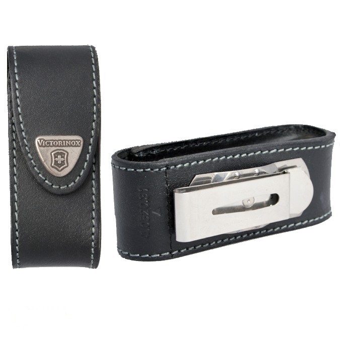 

Чехол Victorinox для ножей с рукоятью 91мм кожаный чёрный