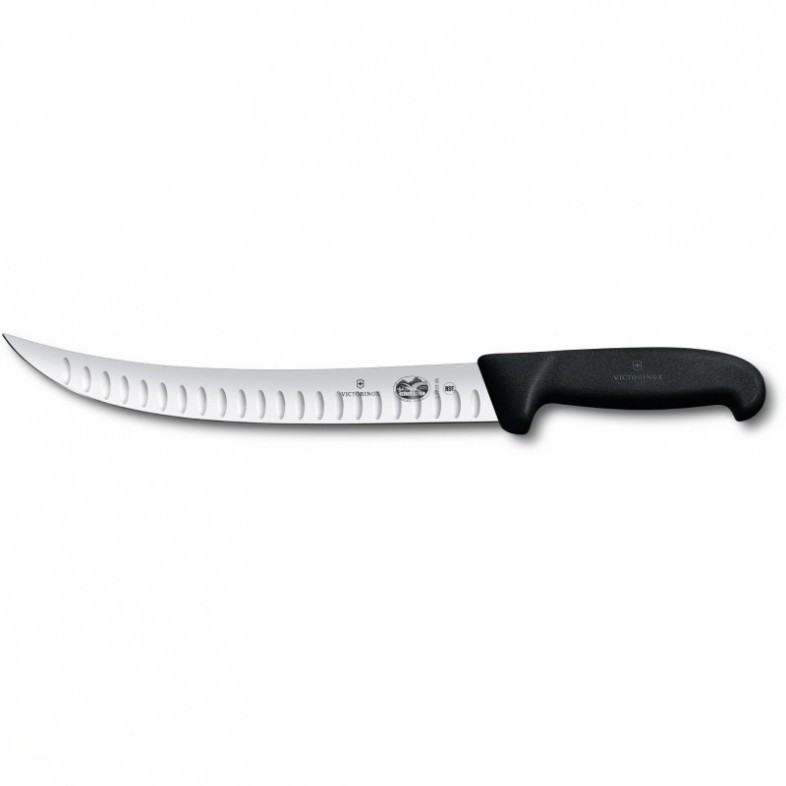 

Кухонный нож Victorinox Butcher 25 см рифлёный чёрный