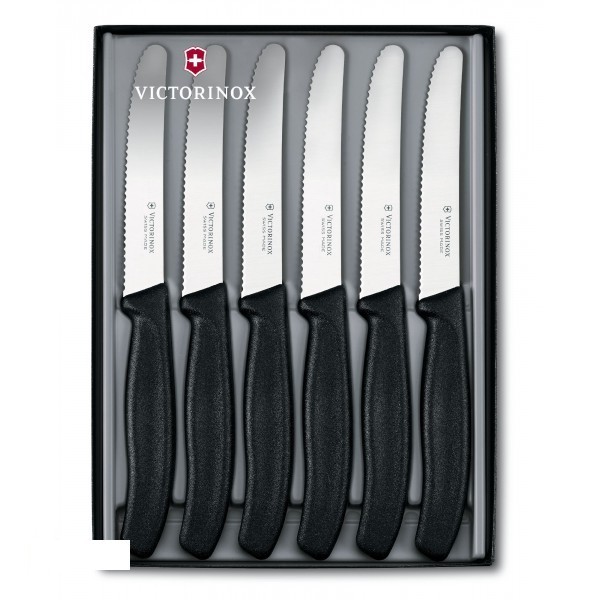 

Кухонный набор Victorinox SwissClassic 6 ножей 11 см чёрный
