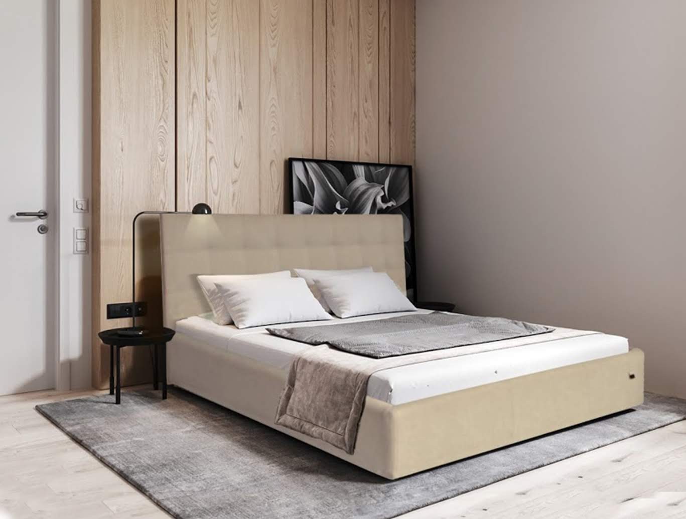

Кровать Двуспальная Chester Standart 160 х 200 см Fly 2207 Бежевая