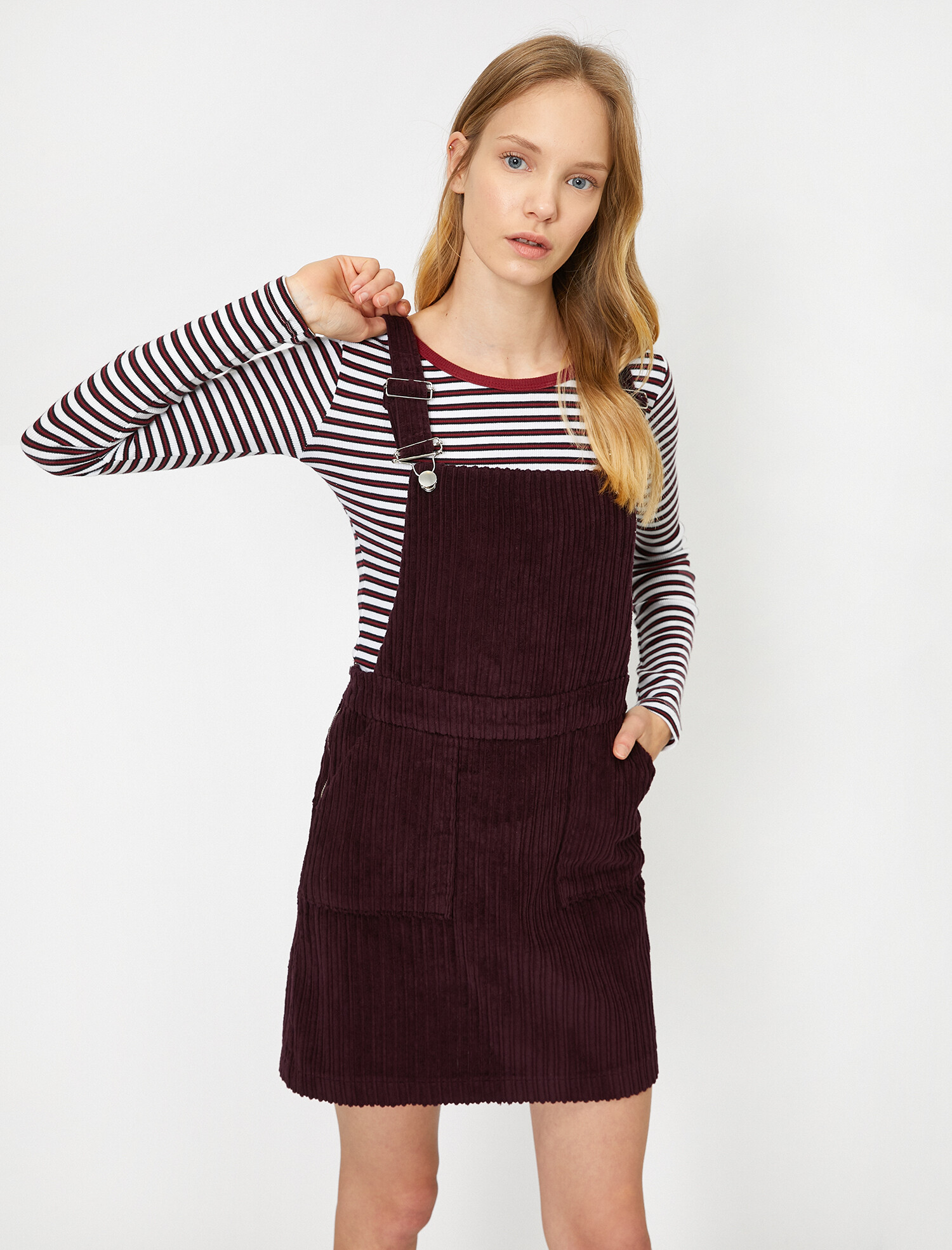 

Сарафан Koton 0KAL88239IW-491 34 Burgundy