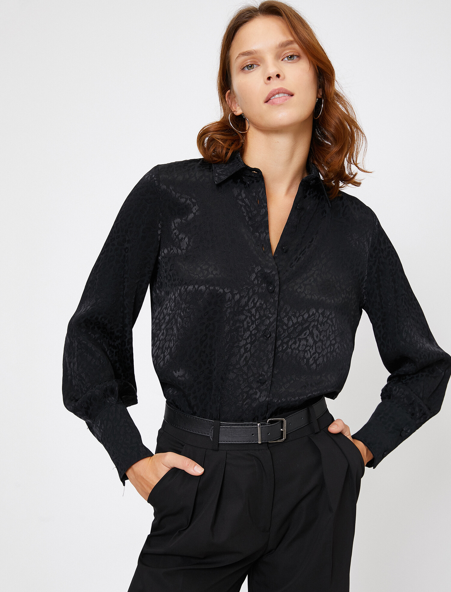 

Рубашка Koton 0KAK68687PW-999 36 Black