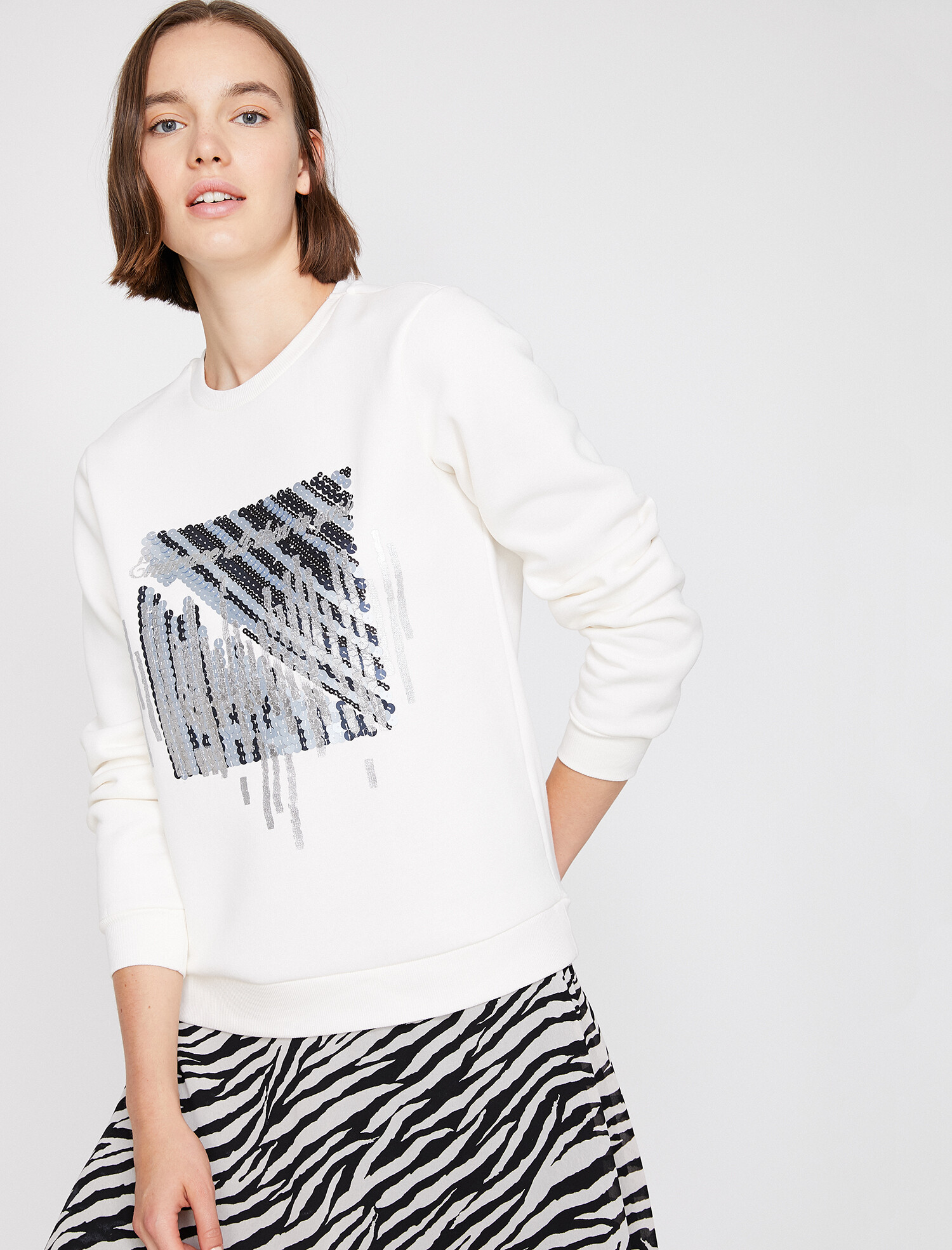 

Свитшот Koton 0KAK13700EK-001 XL Off White