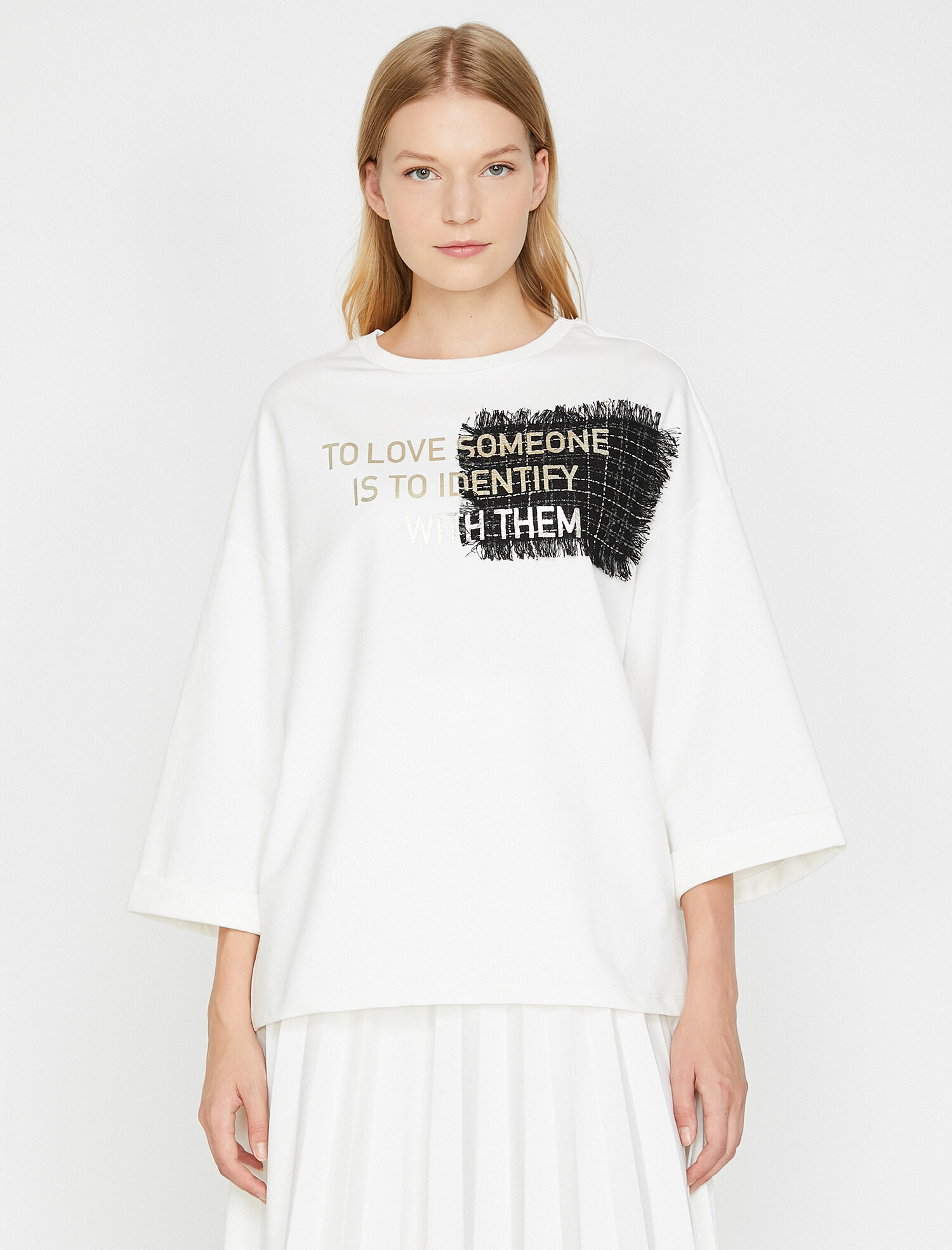 

Лонгслив Koton 0KAK13237EK-001 L Off White