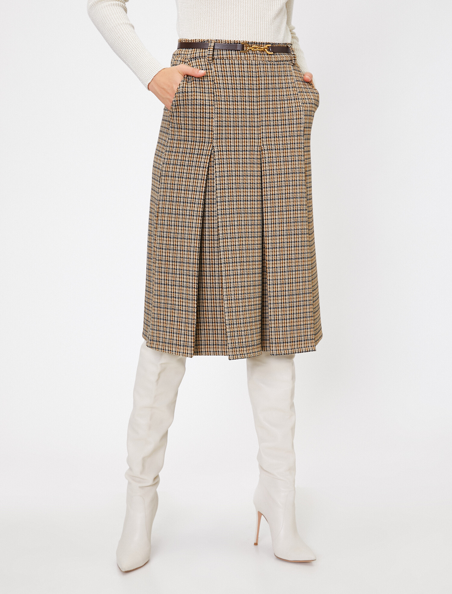 

Юбка Koton 0KAK73600EK-08H XL Brown Design
