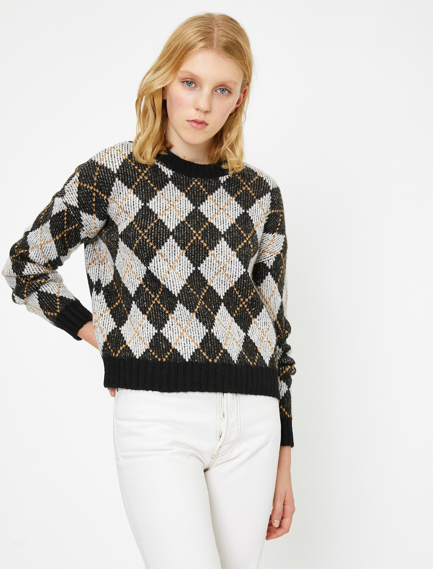 

Джемпер Koton 0KAL98593OT-01T XS Black Check